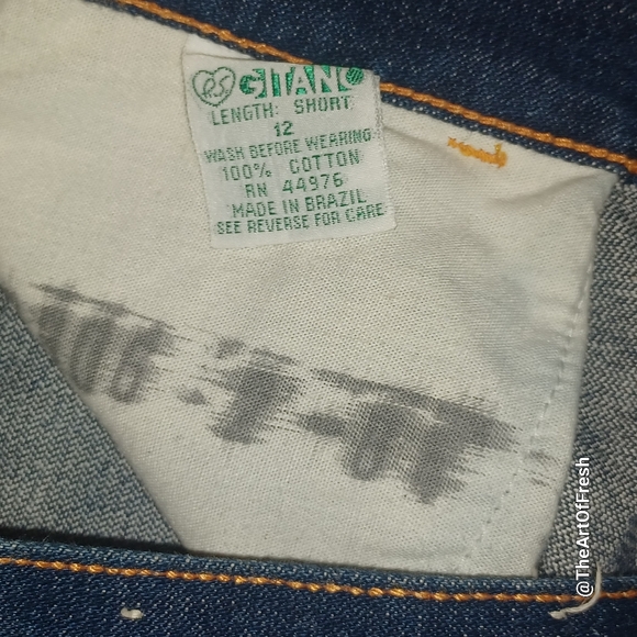 Vintage Y2K 80s Gitano Denim Skirt Jean Pockets Button Zip - Picture 6 of 10